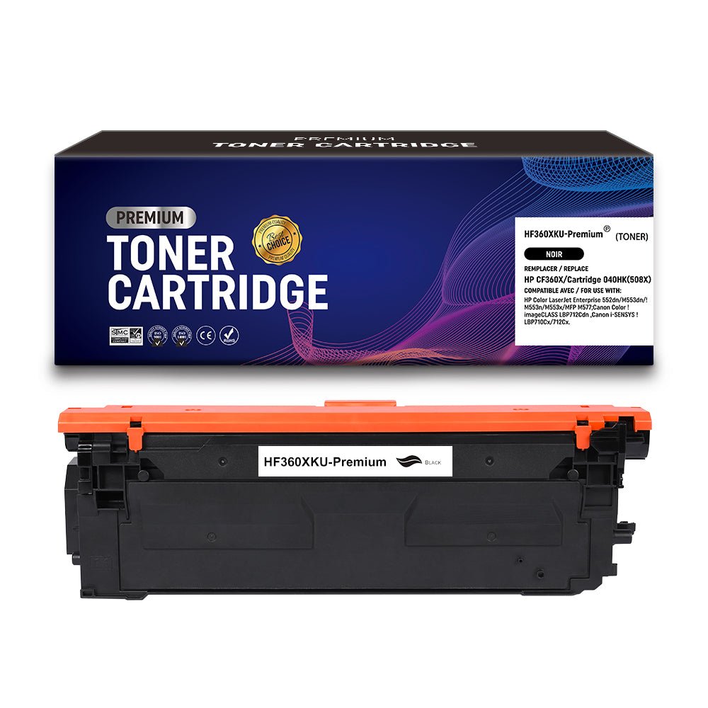 Cartouche de toner Compatible HP CF360X/Cartridge 040HK Noir 12500pages - KERA FRANCE Cartouche de toner Compatible HP CF360X/Cartridge 040HK Noir 12500pages - KERA FRANCE